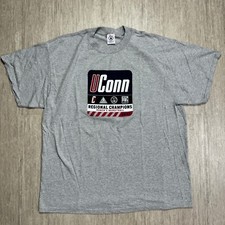 Vintage UConn Huskies Shirt 2001 Champions Womens Basketball Adult XL Gray Crew