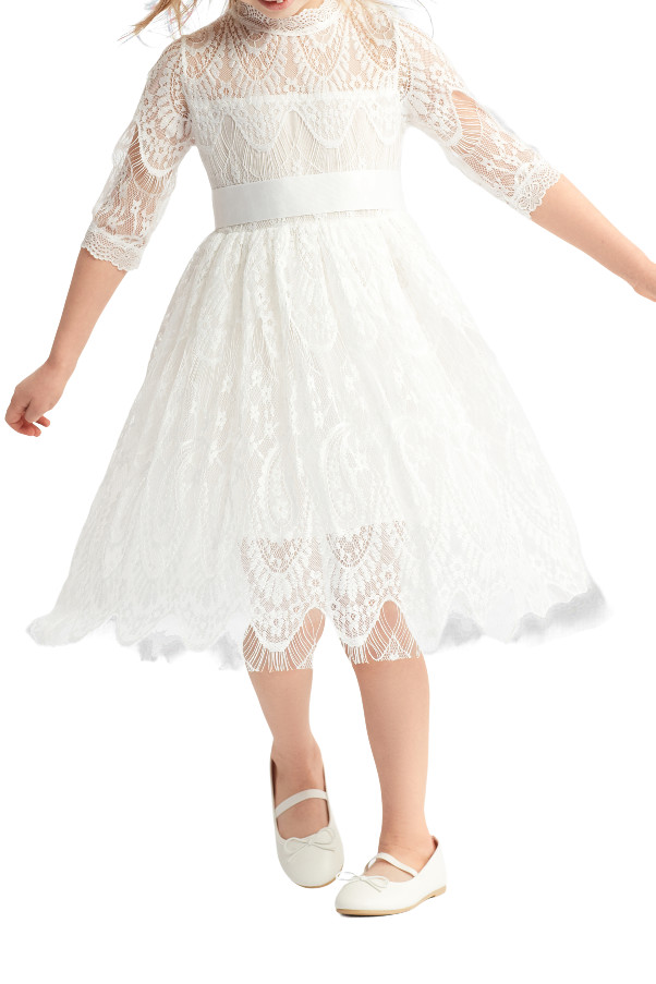 Vestido Bohemia de Encaje para Niña Estilo Boho Chic Elegante y Cómodo