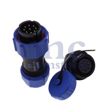 Weipu SP17 IP68 400V 9 pin Panel Waterproof Wire Connector, Aviation Plug Socket