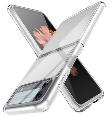 Fr Samsung Galaxy Z Flip 6/5/4/3 Hybrid Shockproof Clear Slim Acrylic Case Cover