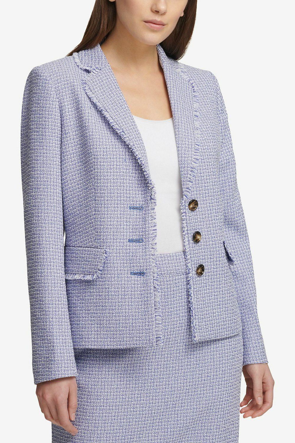 dkny tweed coat