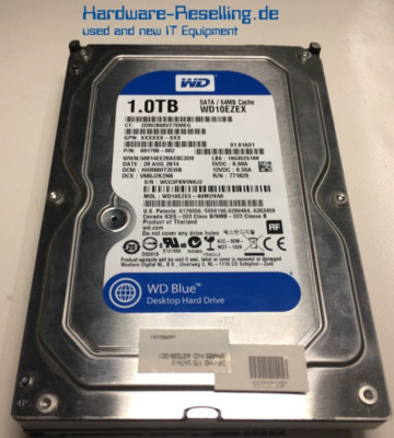 WD Blue HP 1TB SATA III 3,5'' 64MB 6G 7.2K WD10EZEX-60M2NA0 691790-002 637328-001