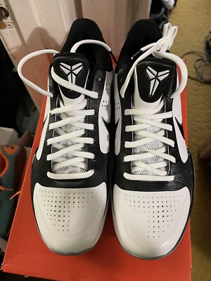 Nike Zoom Kobe 5 V 🔥RARE 🔥 TB Black/White Mens Size 10 | eBay