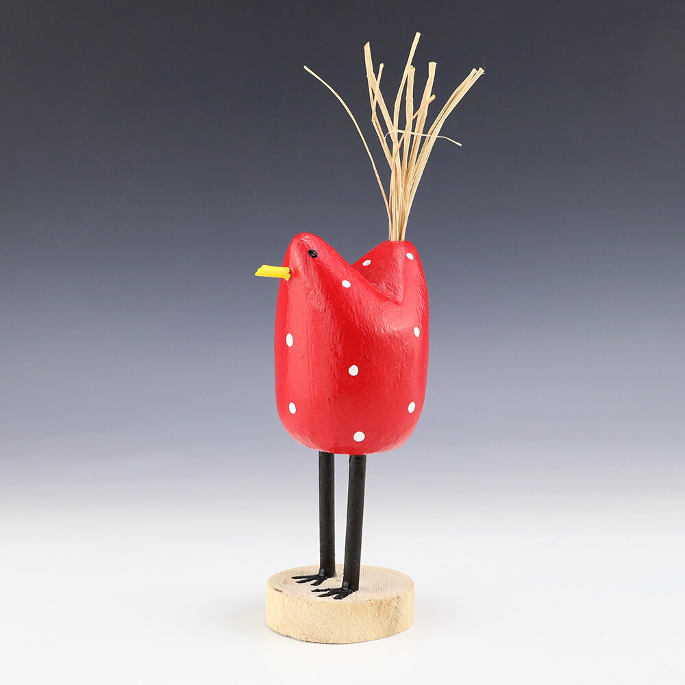 NATIVE AMERICAN NAVAJO FOLK ART CHICKEN BY EDITH & GUY JOHN