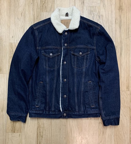 gap sherpa lined denim jacket mens