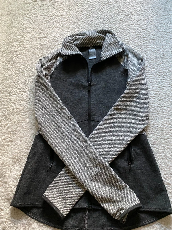 Champion Women Long Sleeve Full Zip Jacket Gray Size S - Image 2 of 4