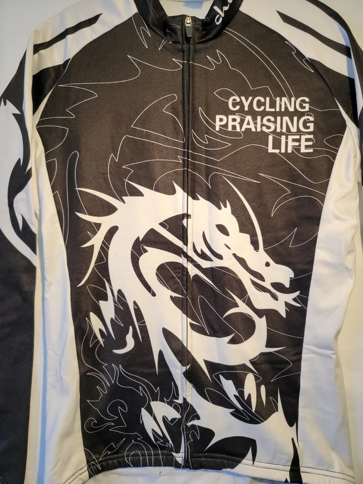 Велосипедная куртка Cheji с флисовой подкладкой «Велоспорт восхваляет жизнь» женская XL Dragon Graphi - Изображение 2 из 4