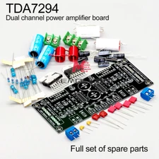Dual Channel TDA7294 Audio HIFI Power Amplifier Board DIY Parts Kit PCB 200W
