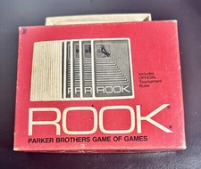 Vintage 1972 Parker Brothers ROOK Card Game Red Deck Complete With Instructions