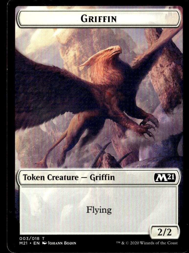 2020 MTG Core Set 2021 Griffin Token Common #3 Card  
