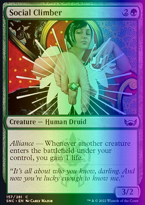 MTG Magic the Gathering Social Climber (157/486) Streets of New Capenna LP  FOIL | eBay