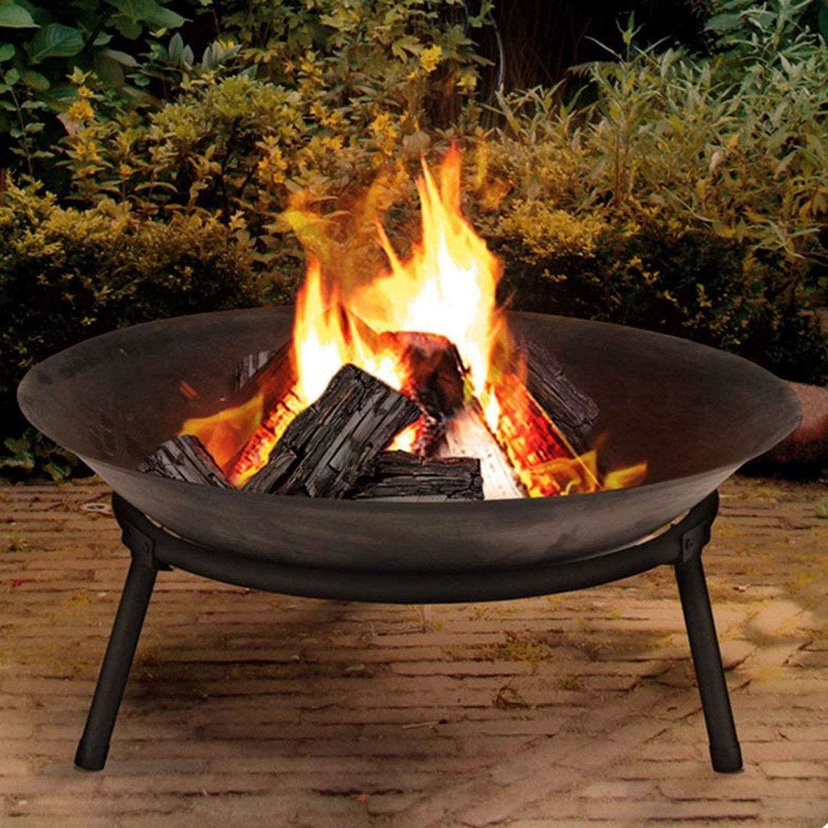 Log top burner bbq