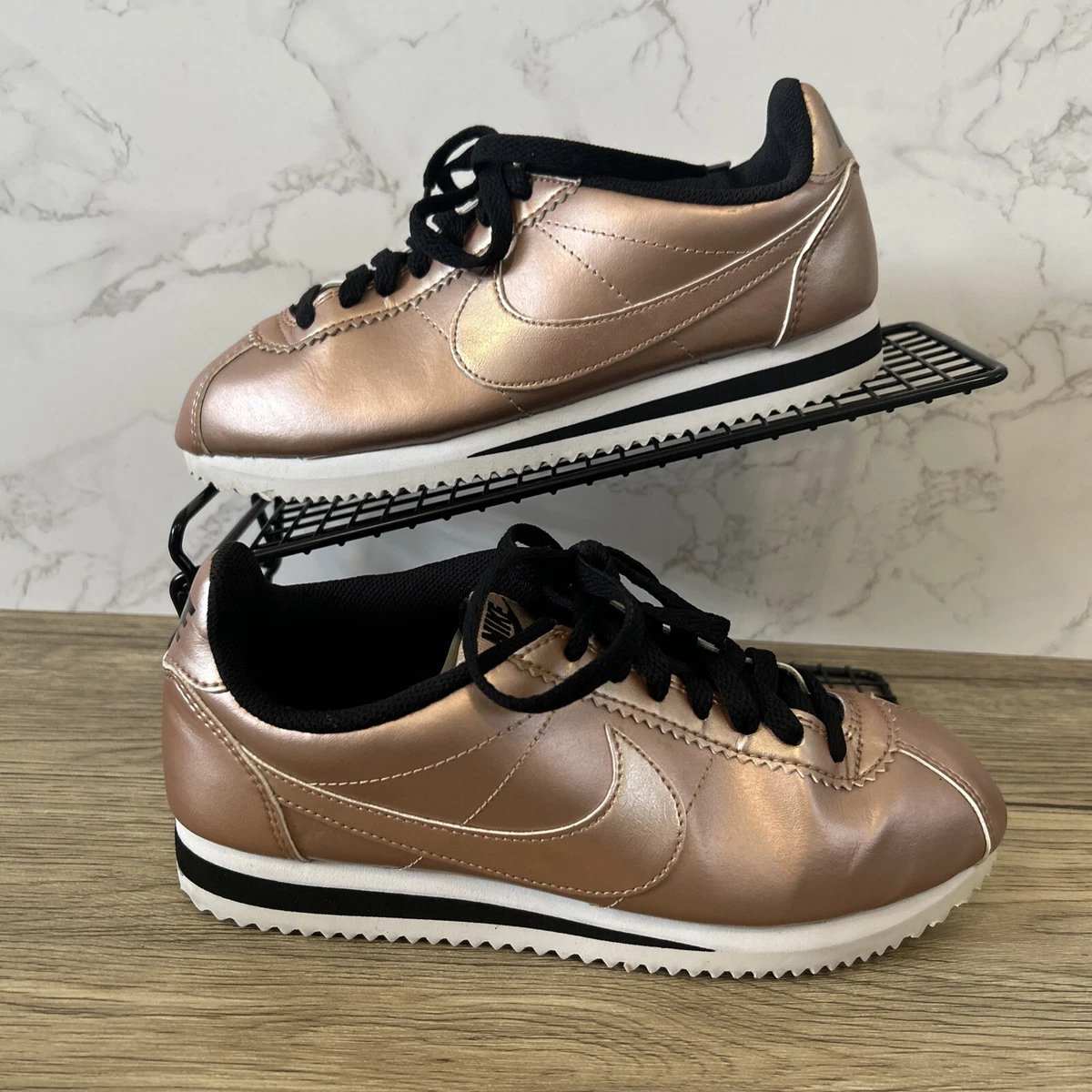 Nike Cortez Classic Leather Metallic Bronze Women s Trainers UK3.5