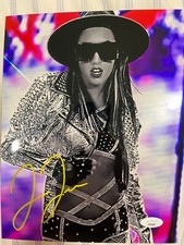 Jacy Jayne 8x10 Signed Metallic Photo WWE NXT Toxic Attraction JSA