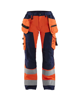 Blakläder Damen High Vis Bundhose mit Werkzeugtaschen 7156 1811 in div. Farben