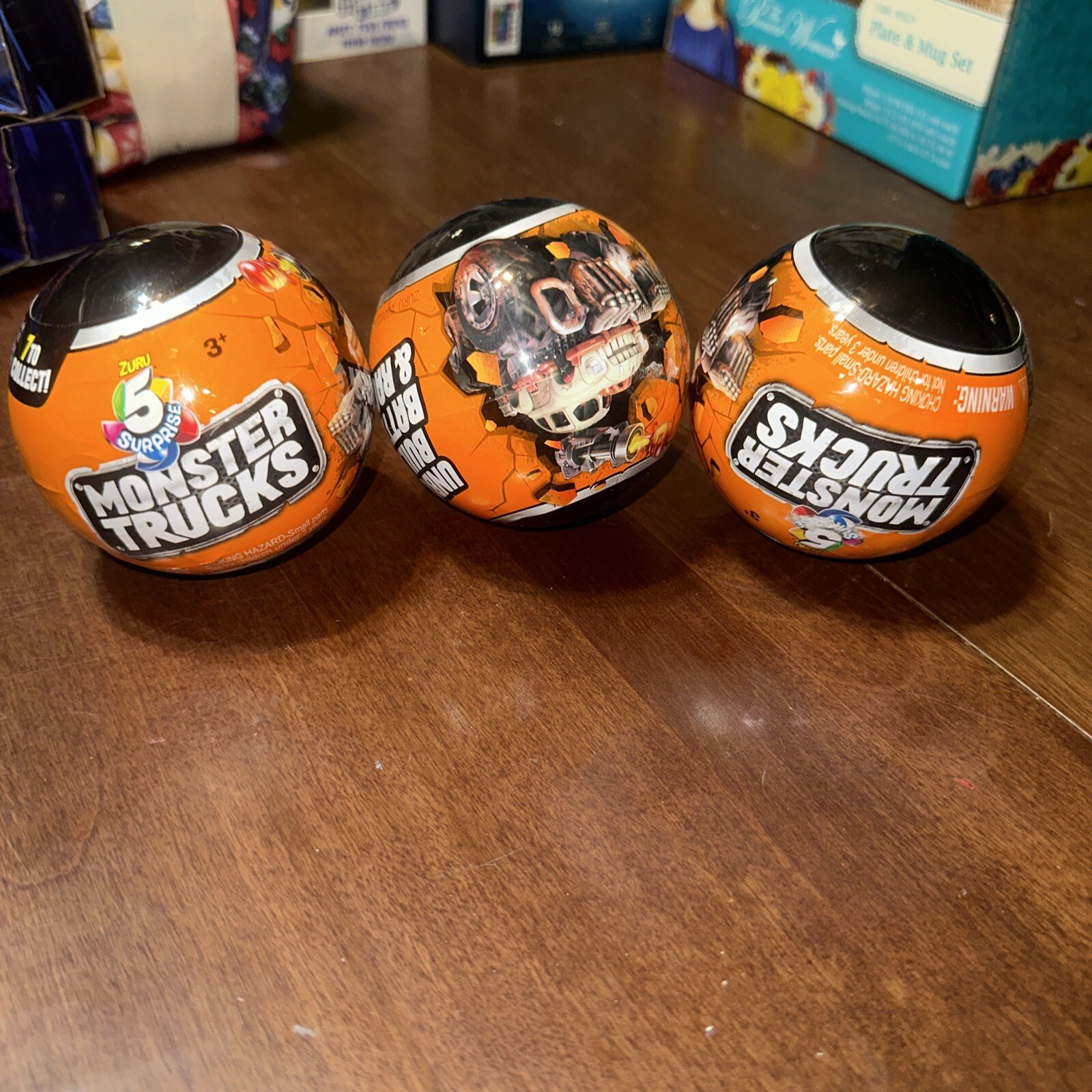 (3) ZURU 5 SURPRISE MONSTER TRUCKS MYSTERY BALL - NEW AND SEALED