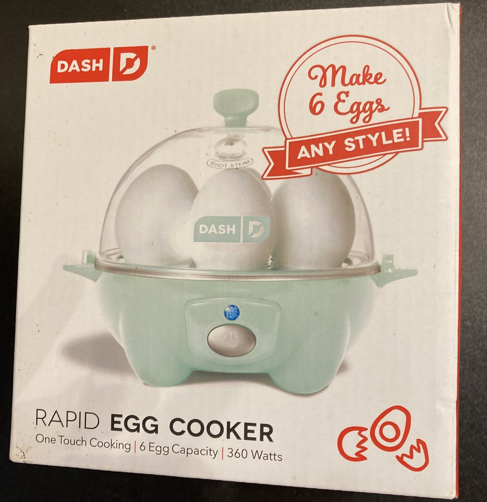 DASH Rapid Electric Egg Cooker with 6 Egg Capacity for Hard Boiled Eggs DASH Rapid Electric Egg Cooker with 6 Egg Capacity for Hard Boiled Eggs