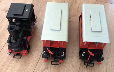 Vintage Playmobil Train Set 4001 in working condition, incomplete