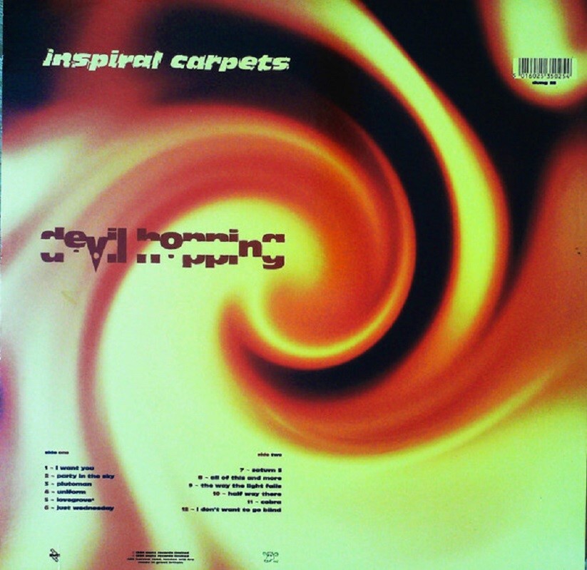 Inspiral Carpets　Devil Hopping　レコード　1994 Inspiral Carpets Devil Hopping 1994 Uk Lp w Red Vinyl 10