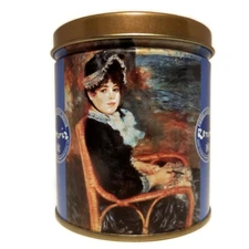 Vintage 1996 Olive Can Co 4" Art Tin Container Canister Museum Masters Renoir