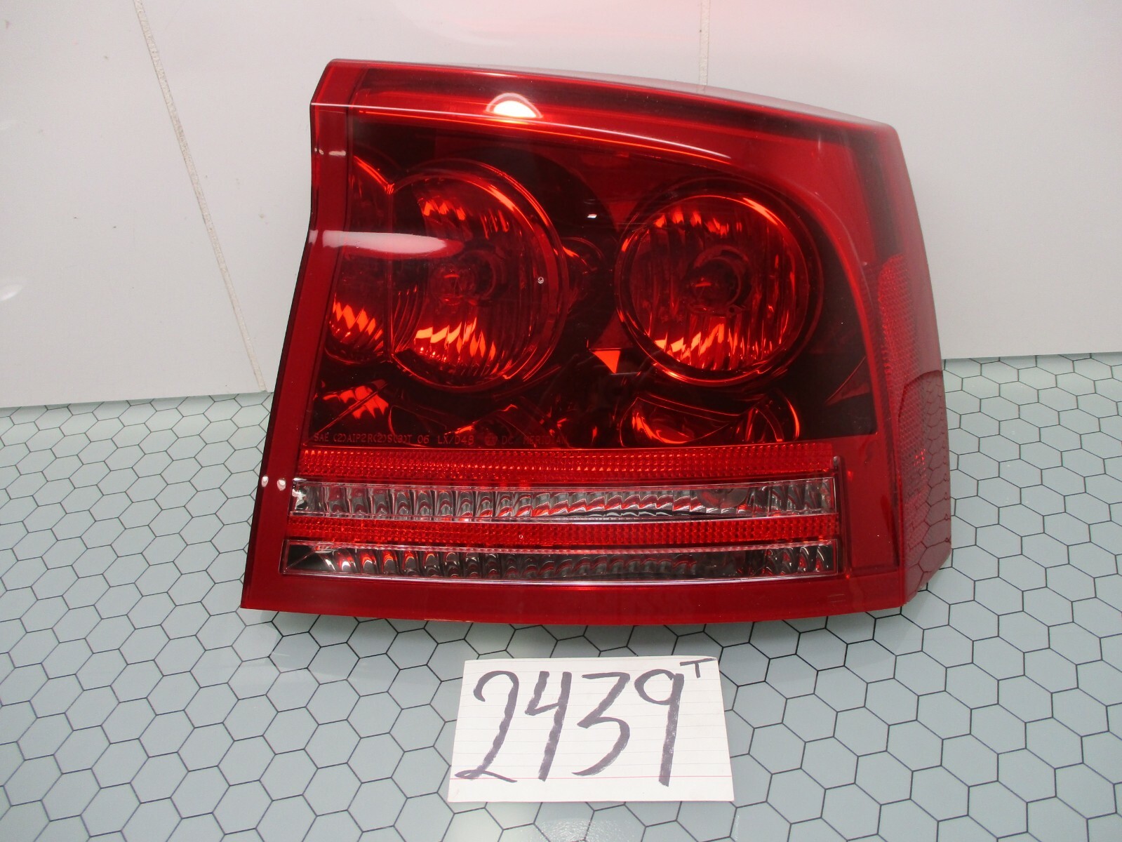06 07 08 Dodge Charger PASSENGER Side Tail Light Used Rear Lamp #2439-T
