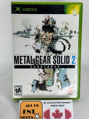 Metal Gear Solid 2: Substance (Microsoft Xbox, 2002) G CIB Complete - Zdjęcie 1 z 3
