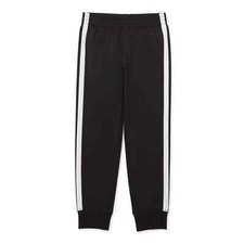 Athletic Works Two-Tone Knit Joggers-Black Soot-Size Small 6/6X -NWT