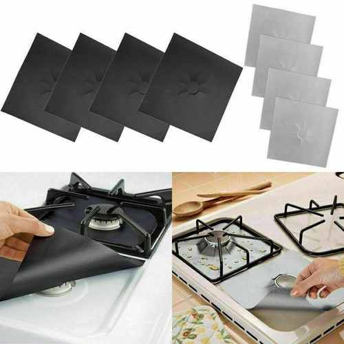 4/8/12 Stück Gasherd Abdeckung Schutzfolien Abdeckung Schutzmatte