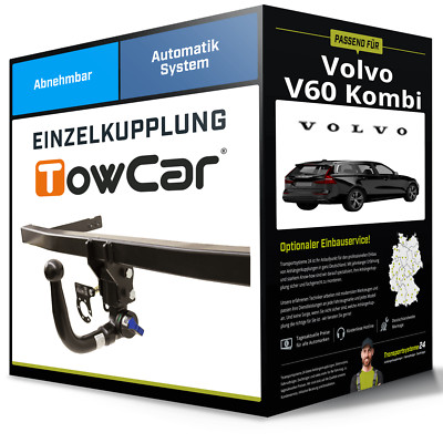 Abnehmbare Anhängerkupplung für VOLVO V60 Kombi 10- I Typ 155/157 TowCar NEU