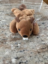 TY Beanie Baby - BUCKY the Beaver (4th Gen hang tag) (8.5 inch) - MWMT's