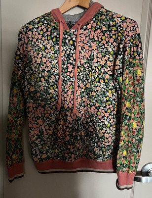 Anthropologie Conditions Apply Felicity Floral Hoodie xsmall Knit