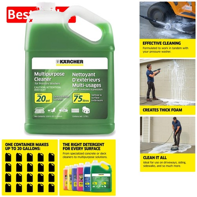 #ad Kärcher All Purpose Cleaner for Pressure Washers Makes Up to 20 Gallons $34.99