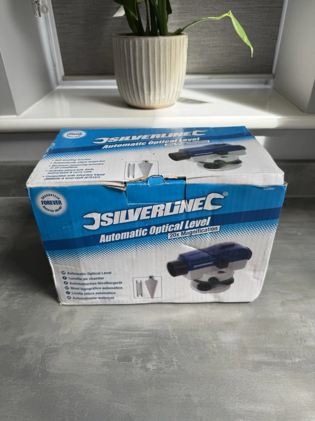 Silverline 20x Self-Levelling Automatic Optical Level & Case Brand New
