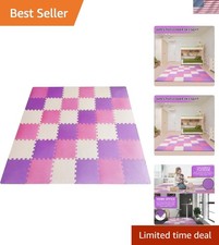 Foam Floor Tiles for Kids - Non-Toxic Comfortable Baby Play Mat and Interlock...
