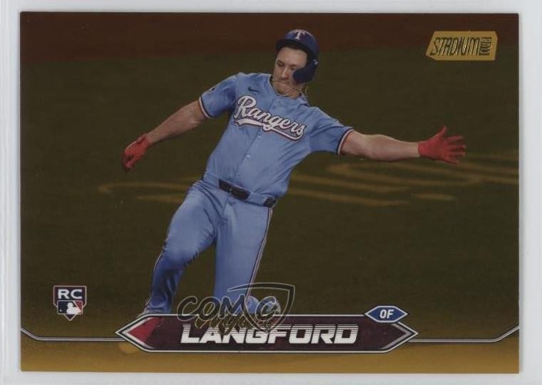 2024 Topps Stadium Club Gold Foil Wyatt Langford #30 Rookie RC 7s9