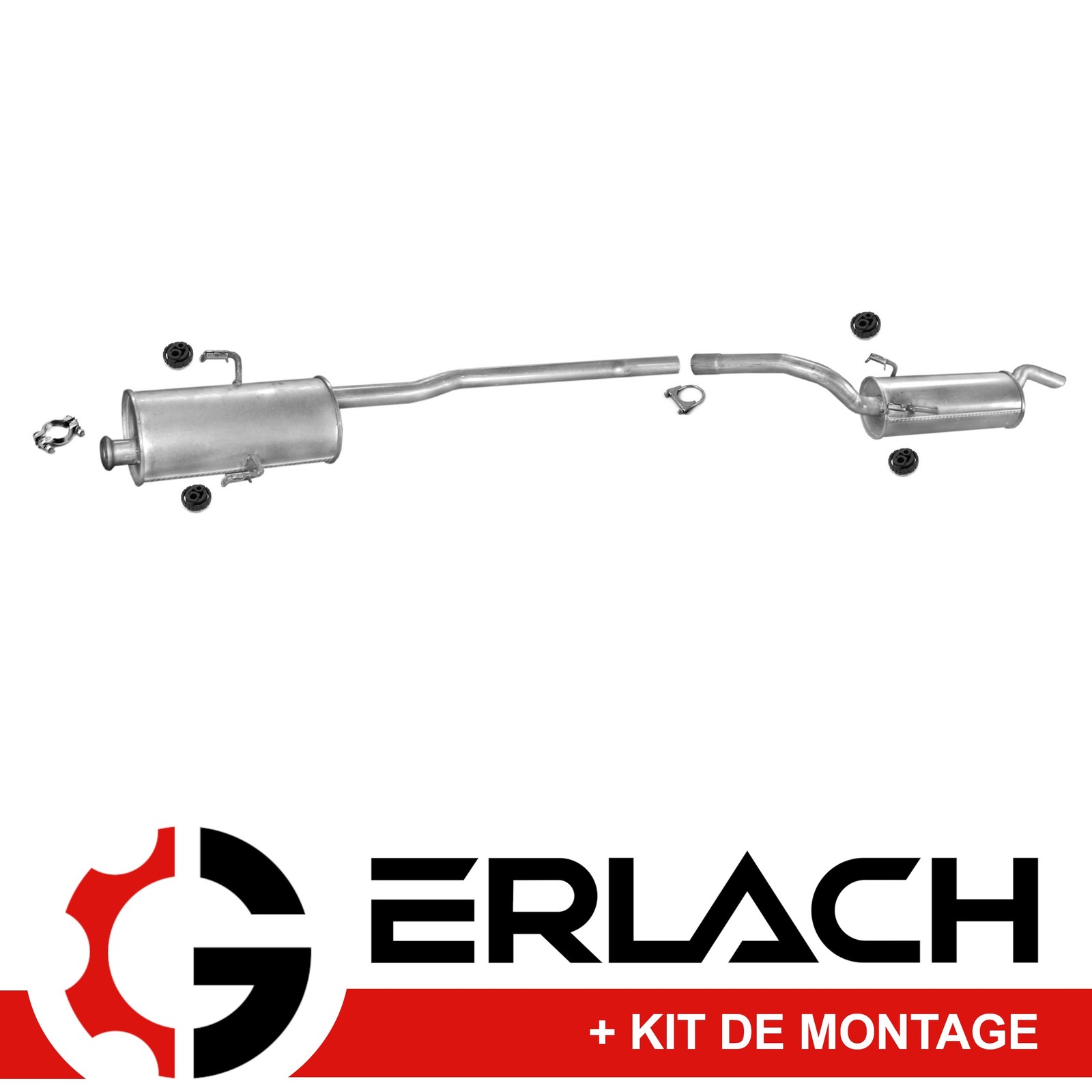 Silencieux echappement pour Expert Jumpy Scudo 1.6 1.9 D