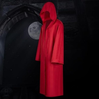 Tunic Hooded Robe Adult Wizard Robes Monk Priest Cloak Halloween Cosplay Knight