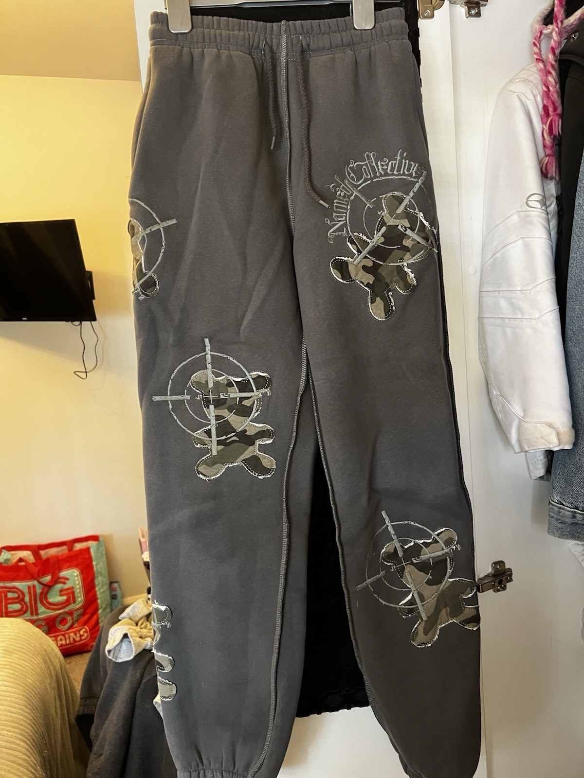 Named Collective Grey Camo Full Zip Hooded Hoodie & Trousers Set XS image 6