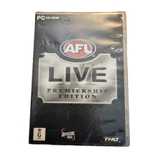 AFL Live: Premiership Edition (PC CD-ROM) THQ — Retail Box, Disc