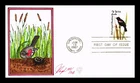 US COVER RED WINGED BLACKBIRD WILDLIFE CAPEX FDC PUGH HAND PAINTED