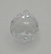 Ball Prism with Hole Chandelier Sun Catcher Faceted Crystal Sphere 1.5 inch
