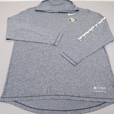Nike Colorado Buffaloes Hooded Shirt Mens XL Grey University College Tee Buffs