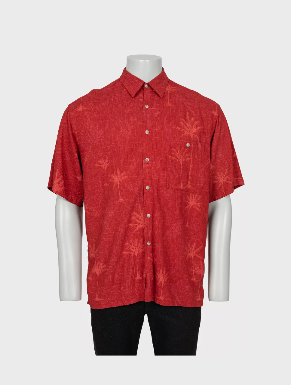 Pierre Cardin Men's red short sleeve shirt Size: L