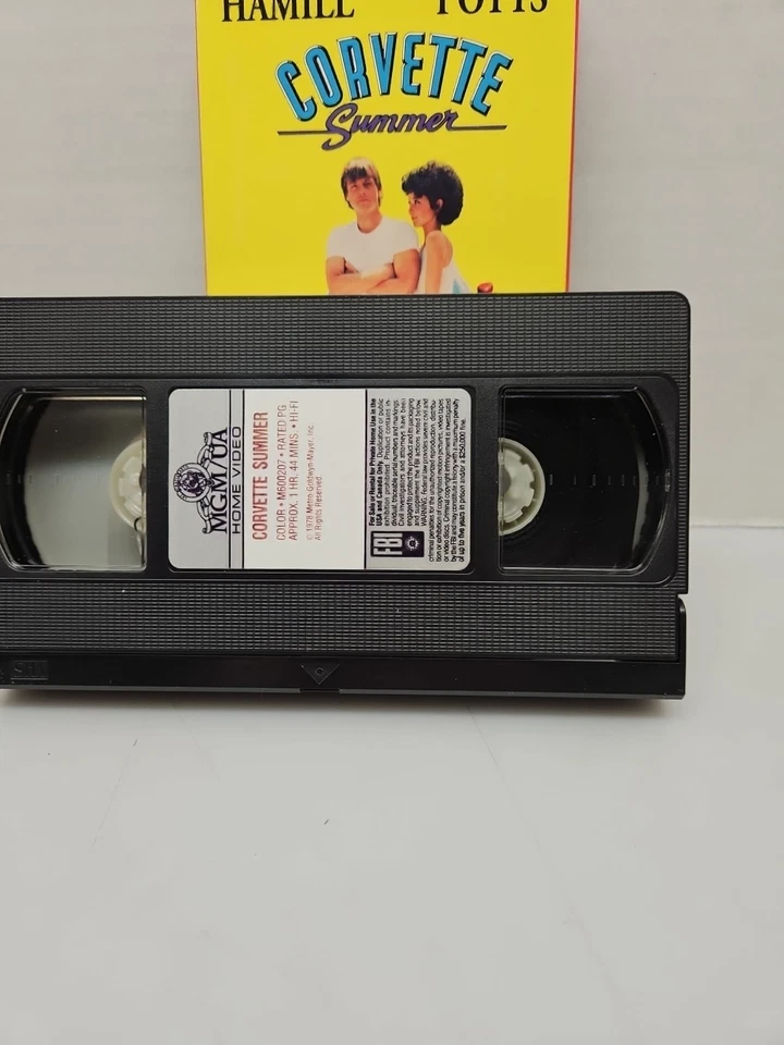 CORVETTE SUMMER VHS MARK HAMILL ANNIE POTTS 70'S ACTION COMEDY RARE HTF - Works - Image 3 of 4