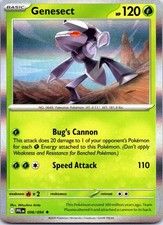 Genesect 008/094 Rare Phantasmal Flames Pokemon Holo NM