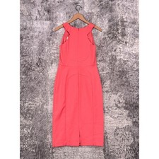 New Black Halo Dress 4 Womens Pink Paneled Sheath Sleeveless Pencil