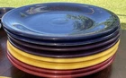 VINTAGE Fiesta Ware 10.5" Mixed Colors Dinner Plates USA Fiesta Lot of 8