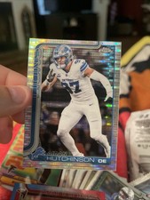 👀 Aiden Hutchinson 2025 Topps Chrome #104 DE Detroit Lions Pulsar Refractor