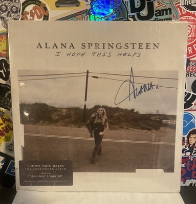 ALANA SPRINGSTEEN I Hope This Helps NEW 2LP IRIDESCENT BLUE VINYL W/HYPE SIGNED