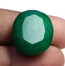 27.70 Carat Natural Green Emerald IGL Certified 20x18mm Oval Cut Gemstone 5OSE